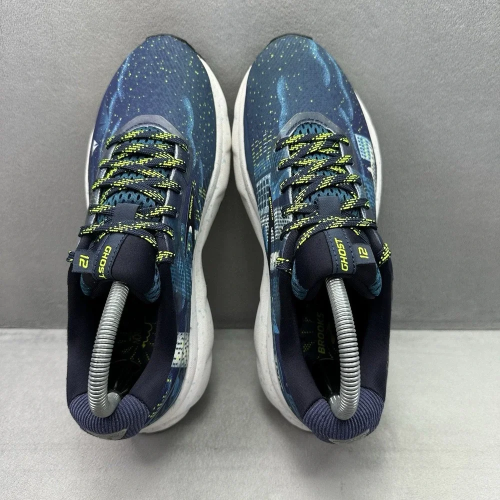 Womens Size 8 (B) Brooks Ghost 12 Shoes Boston Marathon 2020 Blue Skyline